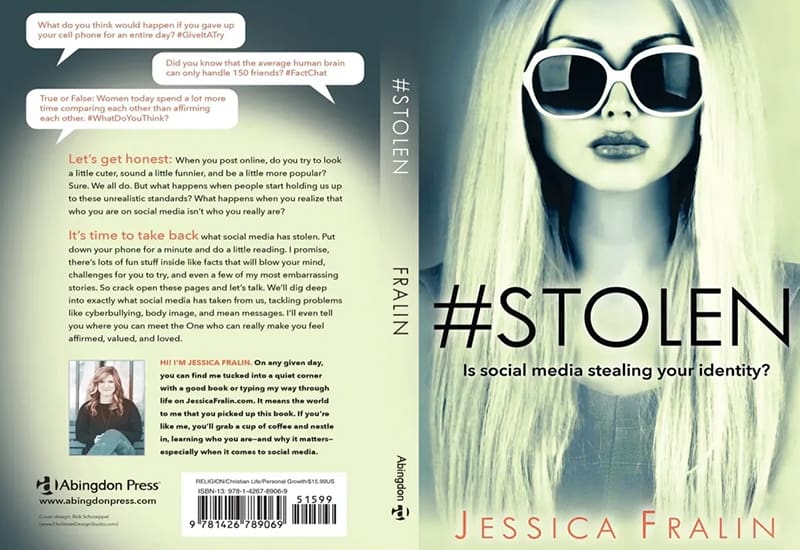A book cover with a woman wearing sunglasses.