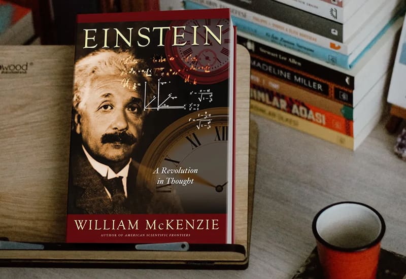 A book sitting on top of a table.