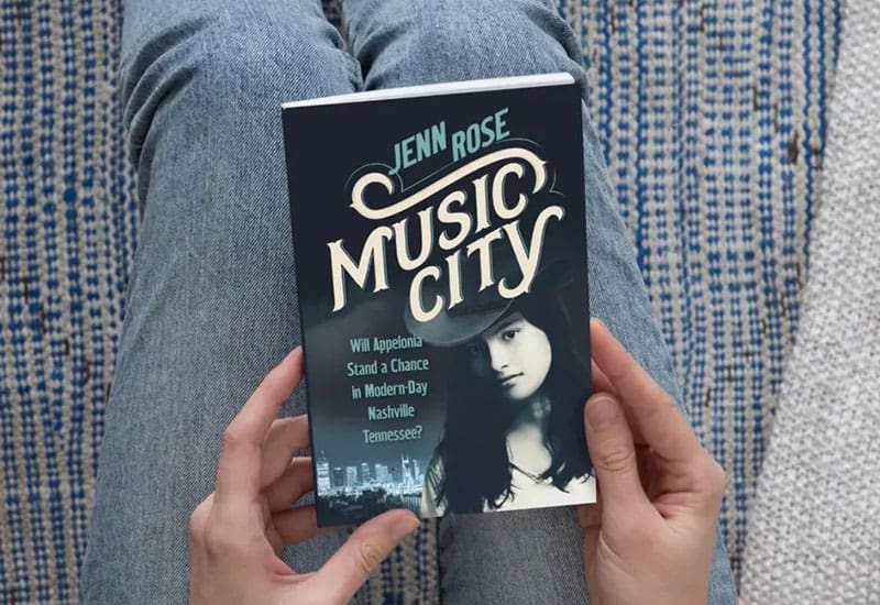 A person holding a book in their hands.