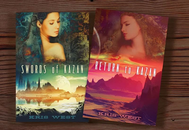 Two books are shown side by side on a table.