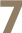 A green and brown background with a number 7.