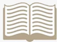 A book with wavy lines coming out of it.