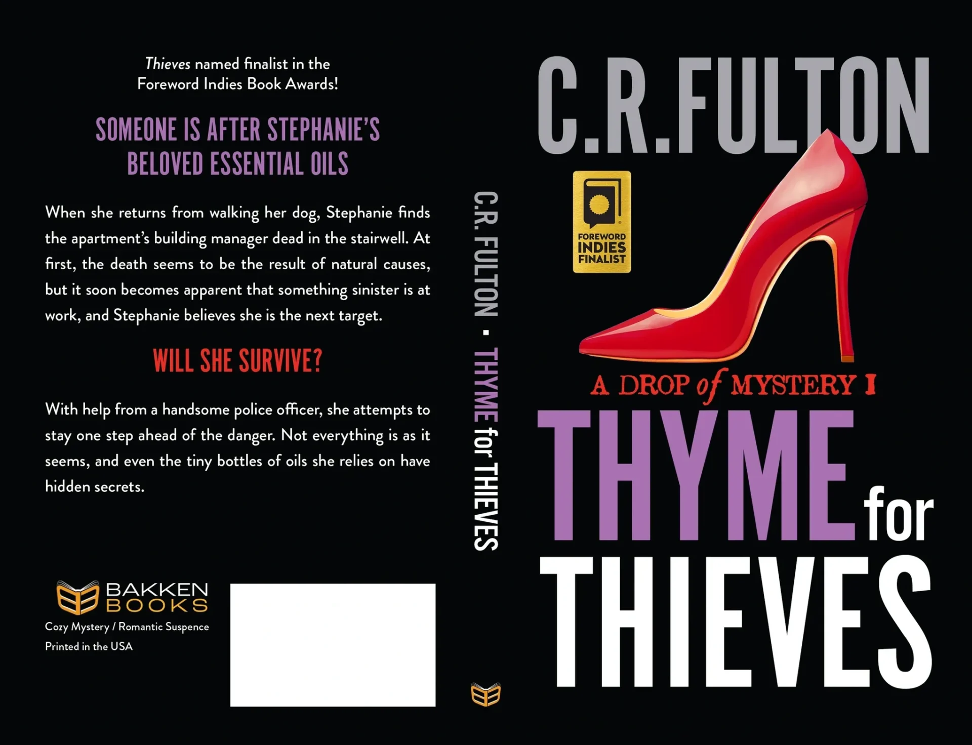 A book cover with a red high heel shoe.