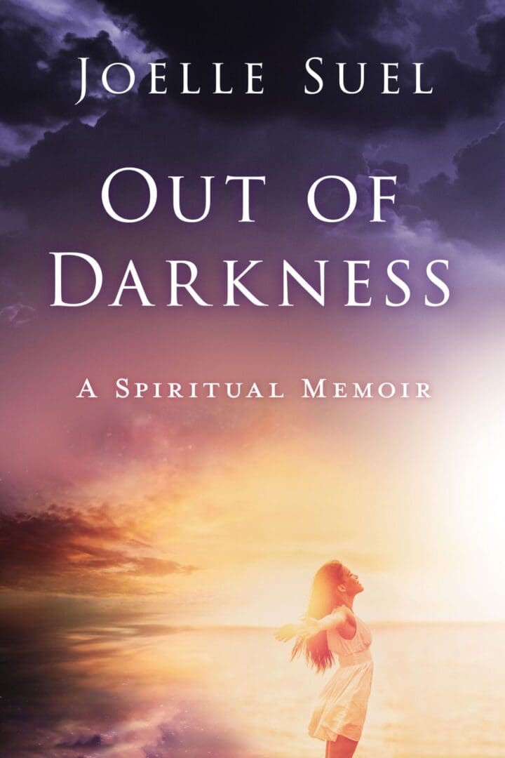 A book cover with the title of out of darkness.