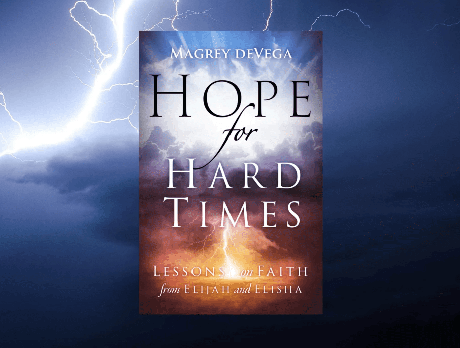 A book cover with lightning and storm in the background.